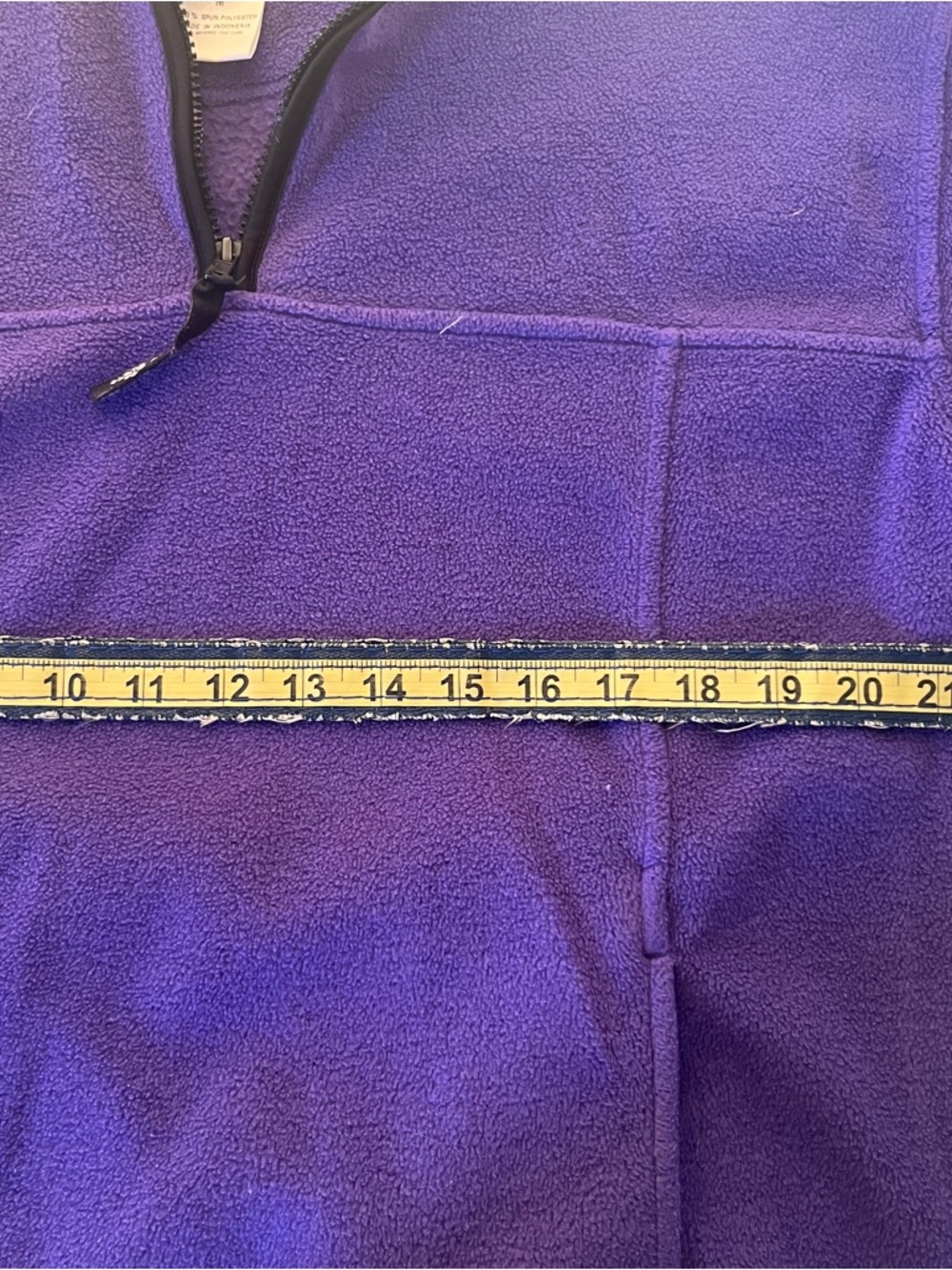 Plush Quarter-Zip Fleece Pullover - Purple - Picture 6 of 6